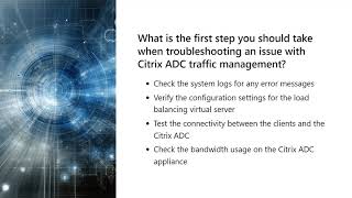 1Y0 241 Deploy and Manage Citrix ADC 13 with Traffic Management Exam [upl. by Drusy970]