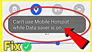 Cant use mobile hotspot while data saver is on problem fix  hotspot problems solve 2024 [upl. by Gelman33]