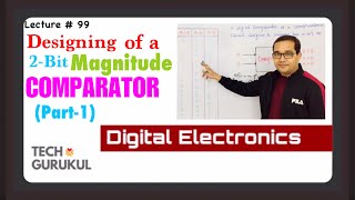 Designing of 2Bit Magnitude Comparator Part1 Tech Gurukul By Dinesh Arya [upl. by Kacy]