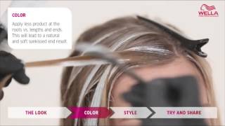 Blonde Highlights Freehand How To by Wella Professionals [upl. by Pirzada]