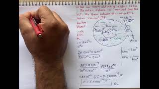 A spherical capacitor has an inner sphere of radius 12 cm and an outer sphere of radius 13 cm The [upl. by Blandina]