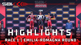 FULL HIGHLIGHTS Race 1 at Misano 💫  2024 EmiliaRomagnaWorldSBK 🇮🇹 [upl. by Addia708]