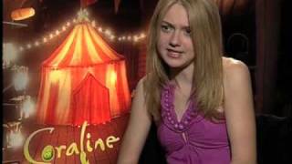 Dakota Fanning Interview Coraline [upl. by Rahmann530]