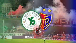 YVERDON SPORT FC VS FC BASEL  09112024  Choreo pyroshows fanchants  SwissUltrasTradition [upl. by Okimuk279]