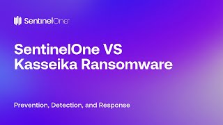 SentinelOne Demo SentinelOne VS Kasseika Ransomware  Detection and Mitigation [upl. by Ahsinhoj594]