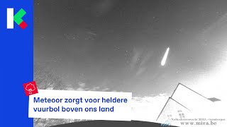 Meteoor boven België en Nederland [upl. by Clapper579]