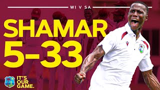 5Wickets on Home Soil  Shamar Josephs Sensational Spell vs Proteas  West Indies v South Africa [upl. by Anitsim]