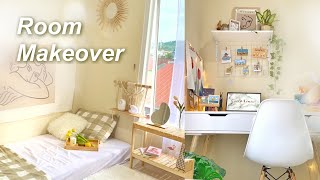 room makeover  room tour ✨  DEKOR KAMAR AESTHETIC ALA PINTEREST KOREAN STYLE [upl. by Aillimac]