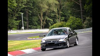 first time Nordschleife for the B16 swapped Civic EJ6 [upl. by Hanway922]