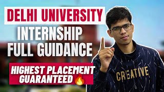 Internship full guidance for highest placement by SRCC Delhi University internship  SRCCDUintern [upl. by Maryly173]