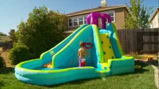 Little Tikes Slam amp Curve Slide Water Park [upl. by Aihsotal279]