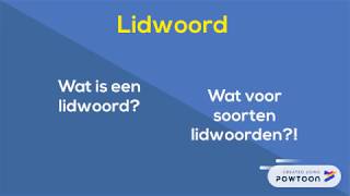 Lidwoorden [upl. by Eiahpets]