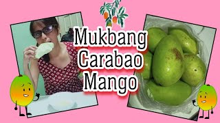 Mukbang Carabao Mango [upl. by Aydin236]