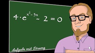 Exponentialgleichung lösen mit quadratischem Exponenten [upl. by Vizza]