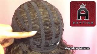 How to make a wig cap smaller [upl. by Eniamert]