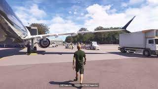 Microsoft Flight Simulator 2024 3rd Person Walking Fun 3 737 Walkaround [upl. by Dur]