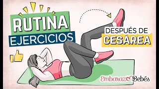 💪🏼🔥 Ejercicios POSTCESÁREA desde los 2 MESES  ¡Recupera tu figura [upl. by Oileve]