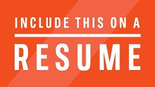 What Should You Include on a Resume [upl. by Oettam]