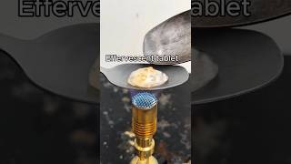 Effervescent tablet 🆚️ 🔥 Spoon tiktokvideo spoon baking fire satisfying [upl. by Aronas]