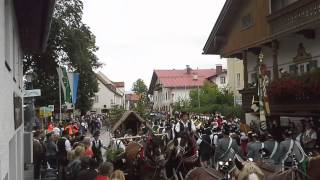 Gaufest Lenggries Trachtenumzug Festzelt Einmarsch 27072014 [upl. by Saenihp]