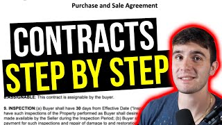 How to Fill Out CONTRACTS Purchase and Sales Agreement and Assignments  Wholesaling Real Estate [upl. by Solana]