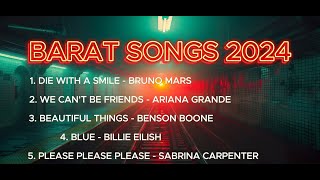 BARAT SONGS 2024BRUNOMARSampLADYGAGAARIANA GRANDEBENSON BOONEBILLIE EILISHSABRINA CARPENTER [upl. by Ottavia]