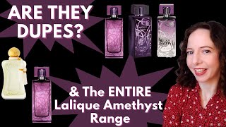 Perfume Dupes Lalique Amethyst Range Exquise Eclat Perfumes Collection Parfums De Marly Meliora [upl. by Janis349]