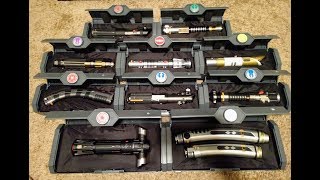 All Star Wars Legacy Lightsabers Review Dok Ondar Galaxys Edge Walt Disney World [upl. by Attesoj]