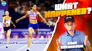 Womens 400 Meter Hurdles FinalsSydney McLaughlin VS Femke BolRace Breakdown Paris Olympics 2024 [upl. by Brewer]