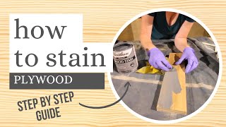 How to stain plywood [upl. by Amilb942]