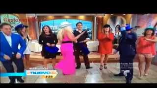 Catherine Siachoque y El Elenco de UN NUEVO DIA bailando con Abigail Pereira [upl. by Hull]