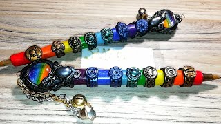 Chakra Pen Polymer clay covered Bic pen [upl. by Girish]