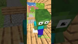 Baby Zombie Save His Bad StepMother💖quotminecraft shorts monsterschool minecraftanimation [upl. by Thorfinn]