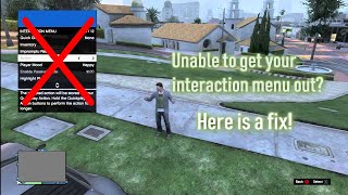 Grand Theft Auto 5  Unable To Open Interaction Menu  Fix  Working after 165  January 2023 [upl. by Jonny]