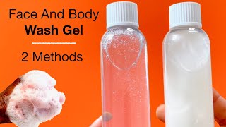 How To Make Transparent And Creamy Liquid Face And Body Shower Gel [upl. by Datha638]