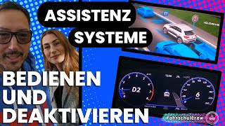 Assistenzsysteme Bedienen und auch Abschalten können zb Parkpilot Parkassistent Tempomat VW TRoc [upl. by Aihsaei]