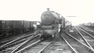 Vintage railway film  LMS London to Manchester Express  The Engine Driver  1948 [upl. by Noseyt]