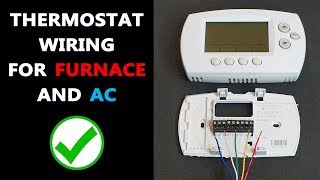 Basic Thermostat Wiring  How to Wire HVAC Thermostat [upl. by Mide]