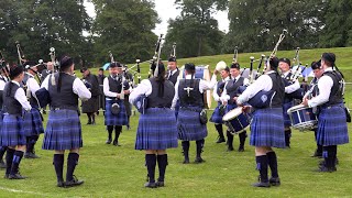 Kinross and District Pipe Band in Grade 4A final at 2024 British Pipe Band Championships in Forres [upl. by Elletnwahs]