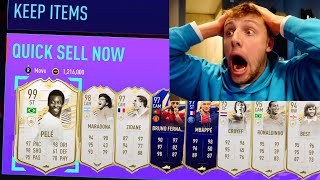 25000000 COIN PRIME ICON DISCARD CHALLENGE  FIFA 21 [upl. by Nortal]