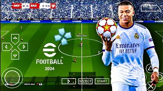 PES 2024 PPSSPP NEW TRANSFER 🥶🥶🥶 [upl. by Bushey]