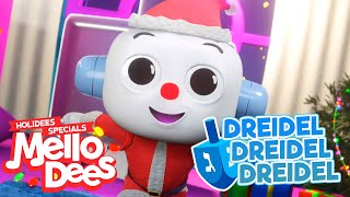 Dreidel Dreidel Dreidel  Mellodees Kids Songs amp Nursery Rhymes  SingALong [upl. by Susej]