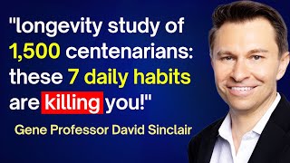 Dr Sinclairs 7 SECRETS To Live 140 YEARS Genius Harvard Health Longevity [upl. by Saimerej]