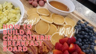 HOW TO MAKE A BREAKFAST BOARD  CHARCUTERIE BOARD  BREAKFAST BOARD IDEA  BRUNCH BOARD IDEA [upl. by Enida]