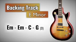 Classic Rock Backing Track E Minor  100 BPM  Guitar Backing Track [upl. by Thornburg229]