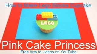 Lego Cupcakes How to Make a Lego Blocks Cupcake [upl. by Aicilram]