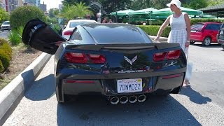 Corvette C7 w LSD doors on the road in Bulgaria [upl. by Flavian]