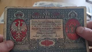 Banknot Polski 100 Marek 1916 Jenerał [upl. by Roley]