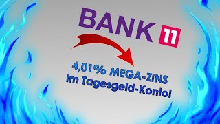 🤯 401 MEGAZINS  Tagesgeld Zinsen auf RekordNiveau  Bank11  Finzanztipps [upl. by Tsepmet707]