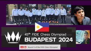 Philippines vs United Arab Emirates  45th FIDE Chess Olympiad 2024 Round 9 Live Stream [upl. by Aggy]